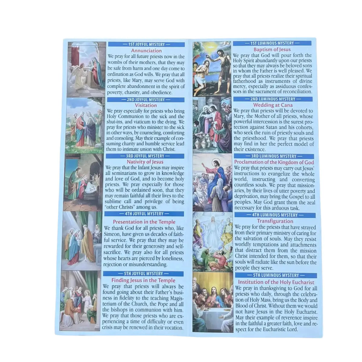 How to Pray The Rosary for Priests Pamphlet   (25/pk)