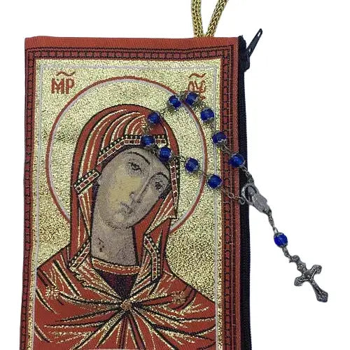Blessed Virgin Mary MD Rosary Pouch   4" x 6"