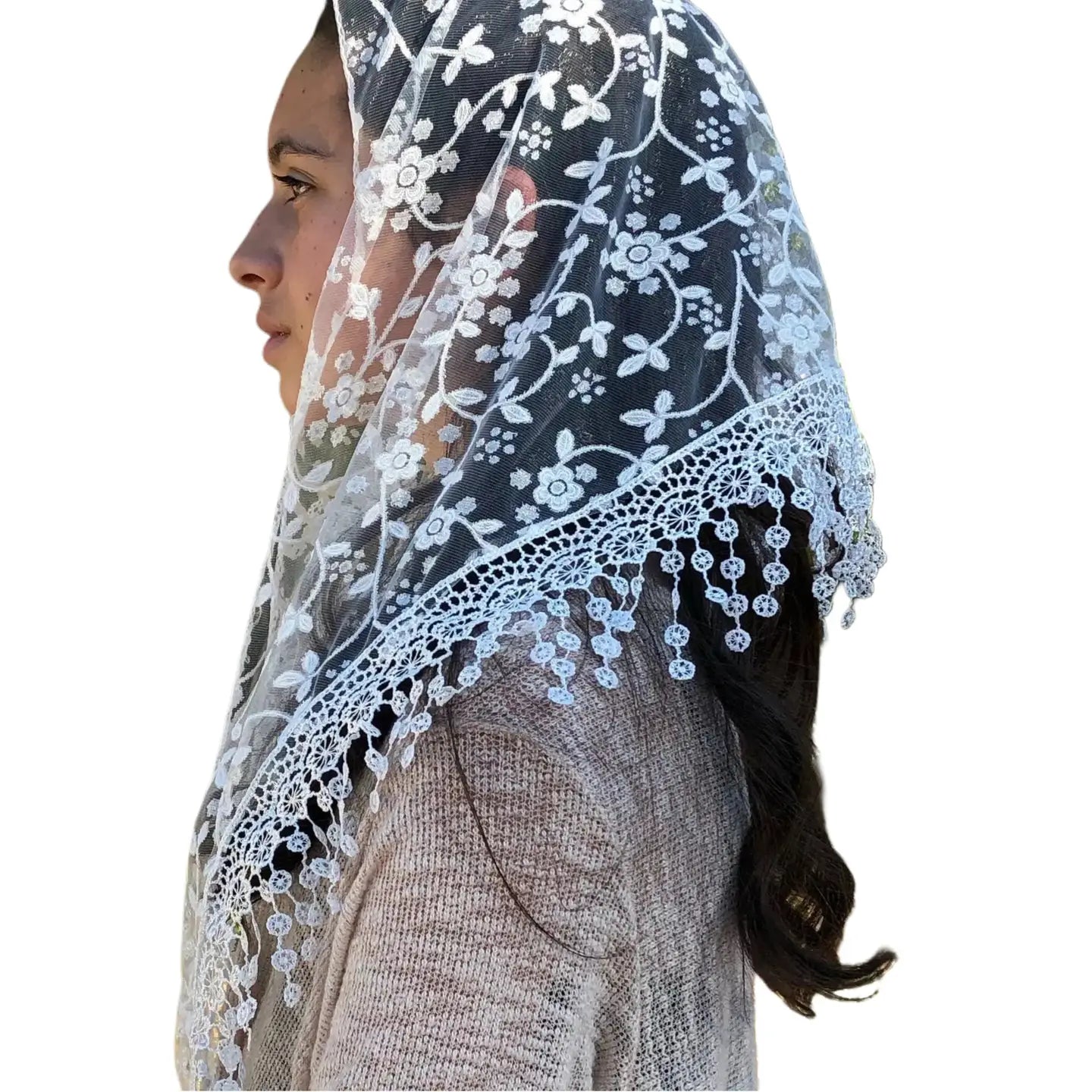 Cherry Blossom Veil - WHITE