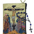 Crucifixion MD Rosary Pouch   4" x 6"