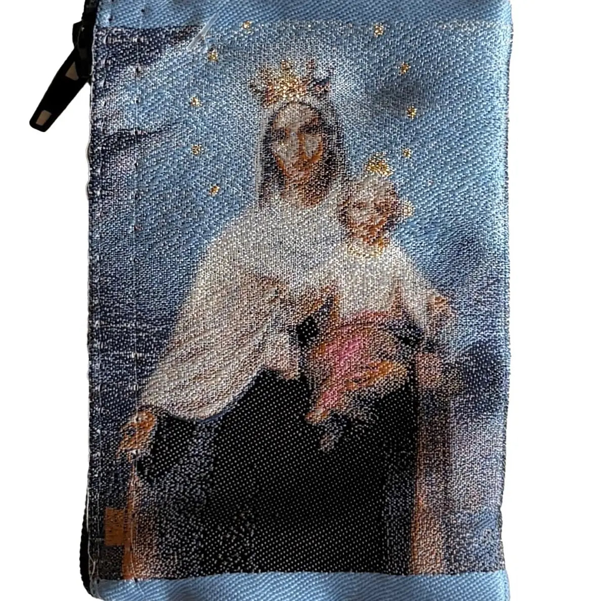 Lady of Mt. Carmel w/ Baby Jesus SM Rosary Pouch   3″ x 4″