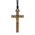 St. Benedict Wooden Crucifix Necklace    3.5"