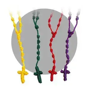 Rope Rosary   18" YELLOW