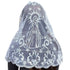 1/2 Moon Blessed Mary Veil - WHITE