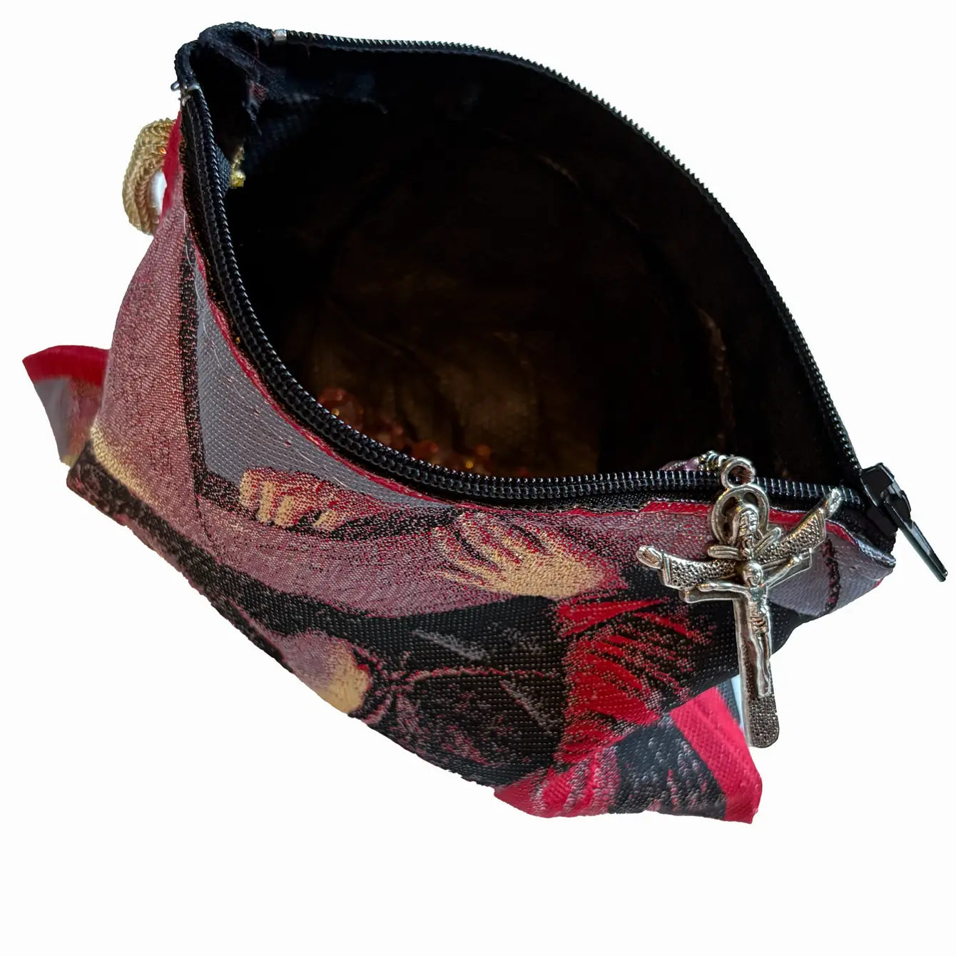 Jesus Carrying Cross MD Rosary Pouch   4" x 6"