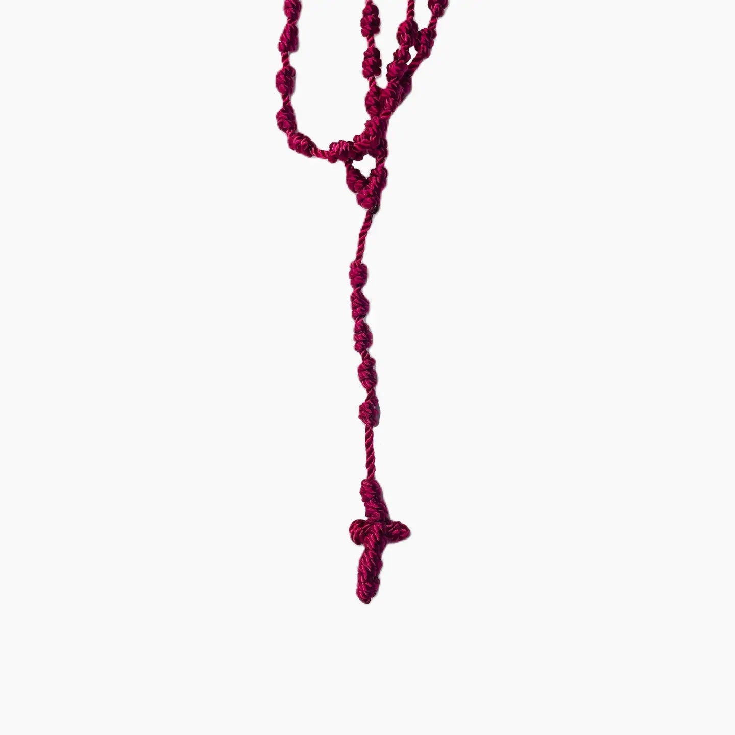 Rope Rosary   18" RED