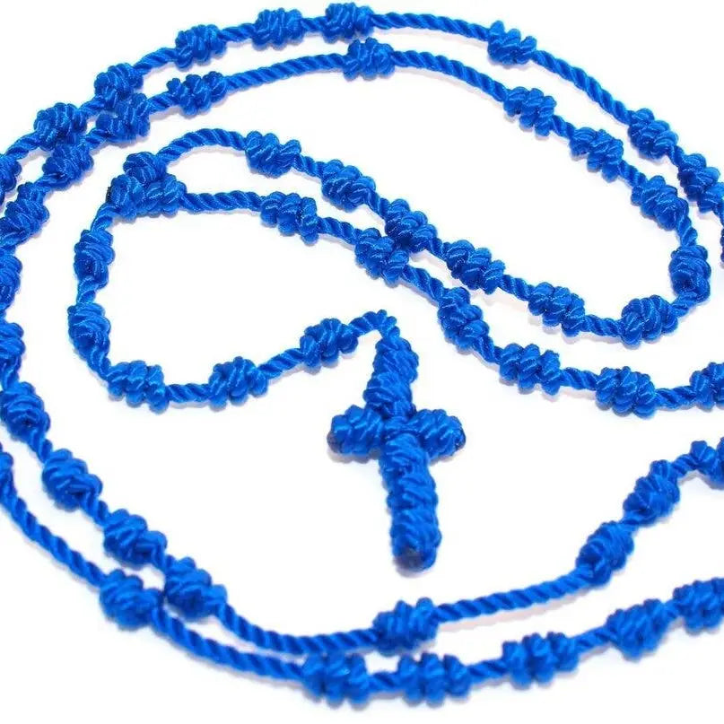 Rope Rosary   18" BLUE