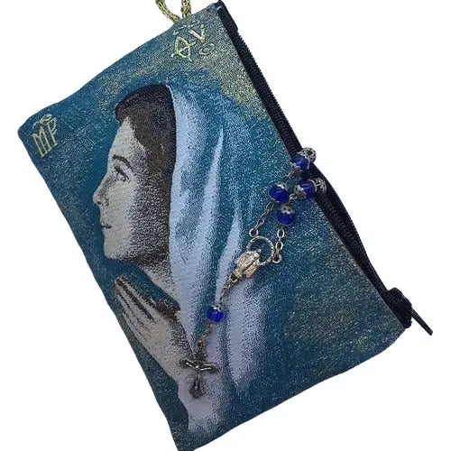 Blessed Virgin Mary Teen MD Rosary Pouch   4" x 6"