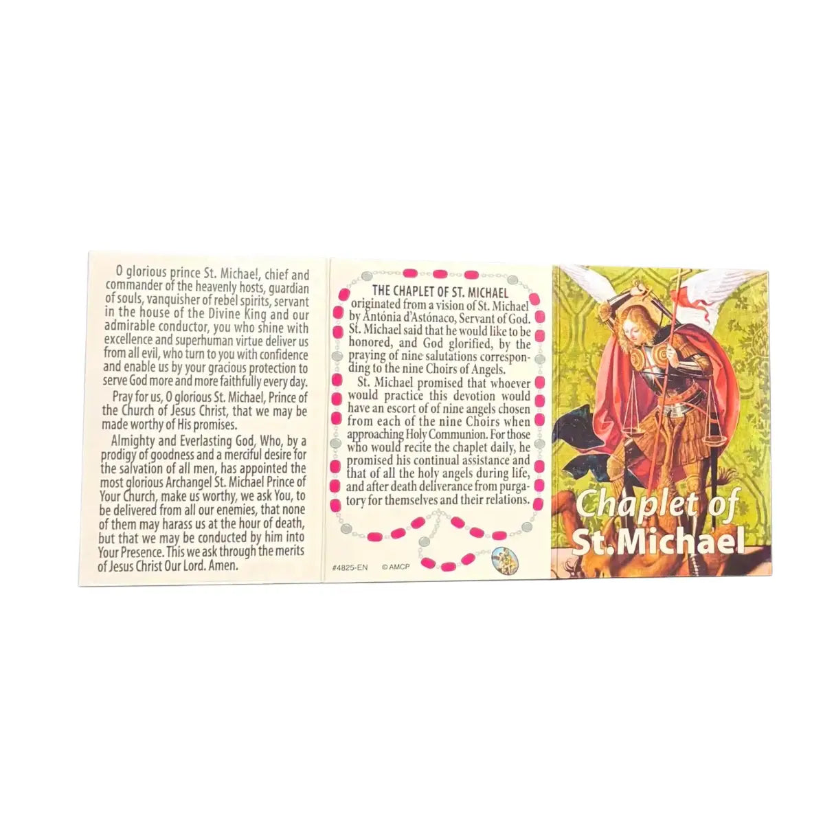 Chaplet of St. Michael Prayer Card Pamphlet   (25/pk)