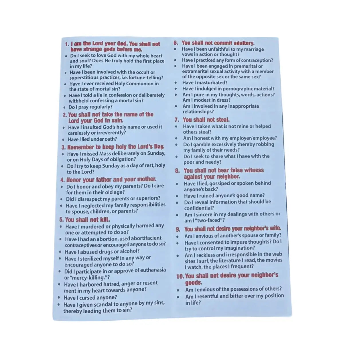 A Primer for Confession Pamphlet   (25/pk)