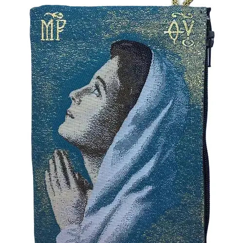 Blessed Virgin Mary Teen MD Rosary Pouch   4" x 6"