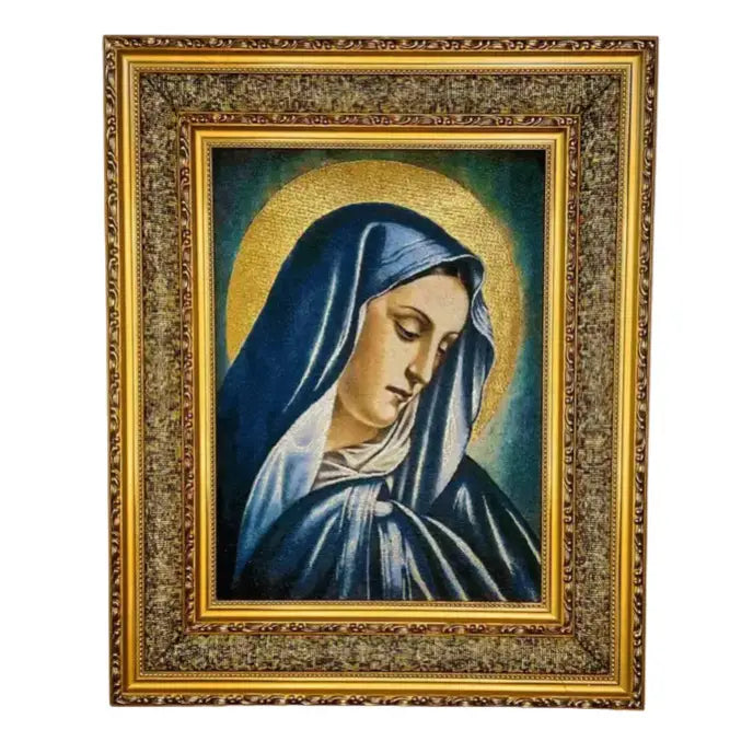 Sorrowful Mother Double Padded Framed Image   21"