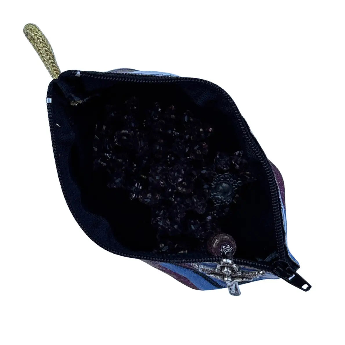 Sacred Heart of Jesus (GOLD Frame) MD Rosary Pouch    4" x 6"