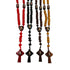 Divine Mercy Rosary Wooden LRG   18"