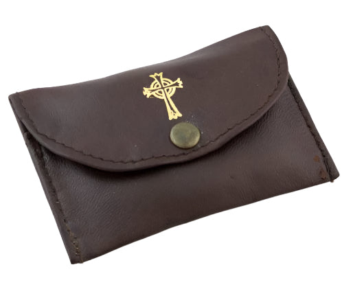 Leather Rosary/ Coin Pouch
