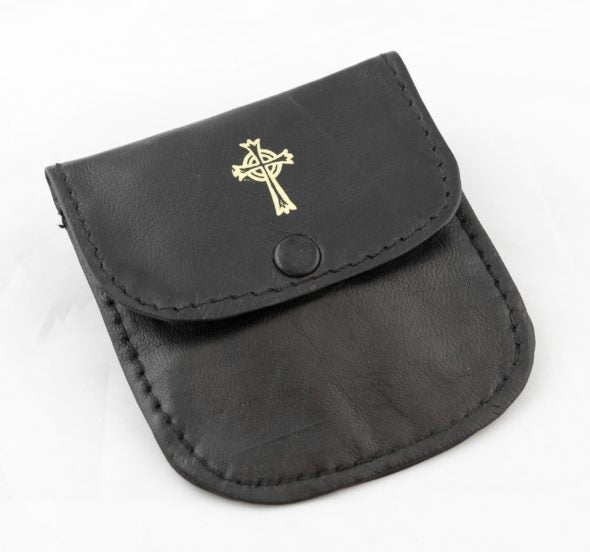 Leather Rosary and Coin Pouch