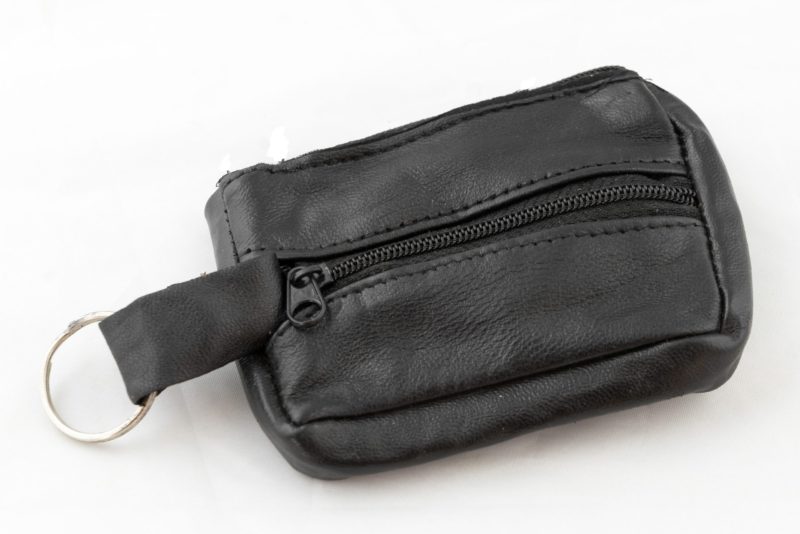 Sheepskin Leather Rosary and Coin Pouch with Key Ring