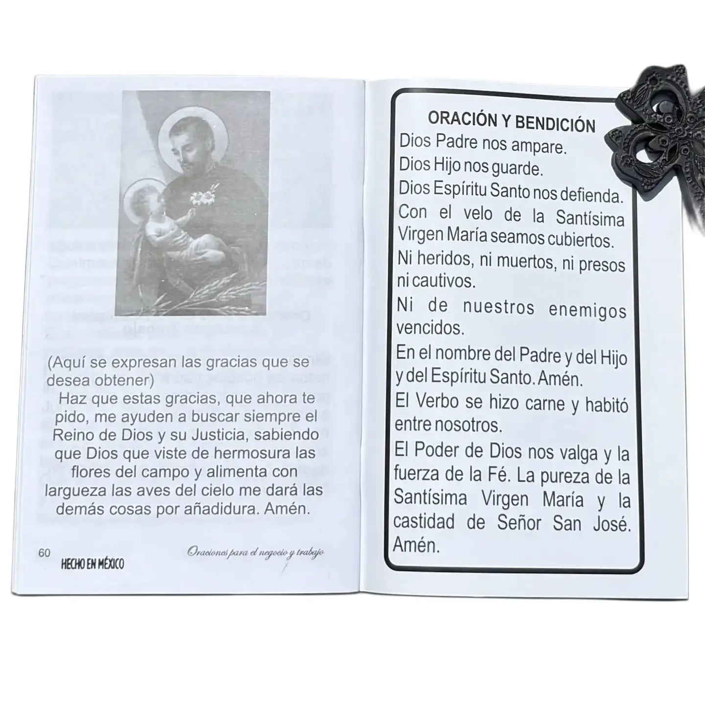Benedicion y Oraciones para El Negocio y Trabajo Softcover Book