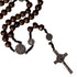 St. Benedict Wooden Rosary BROWN    16”