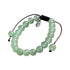 Gemstone Genuine GREEN AVENTURINE Bracelet w/ Cross Charm   7"
