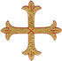 Greek Cross Applique - Hand Embroidered (M100)