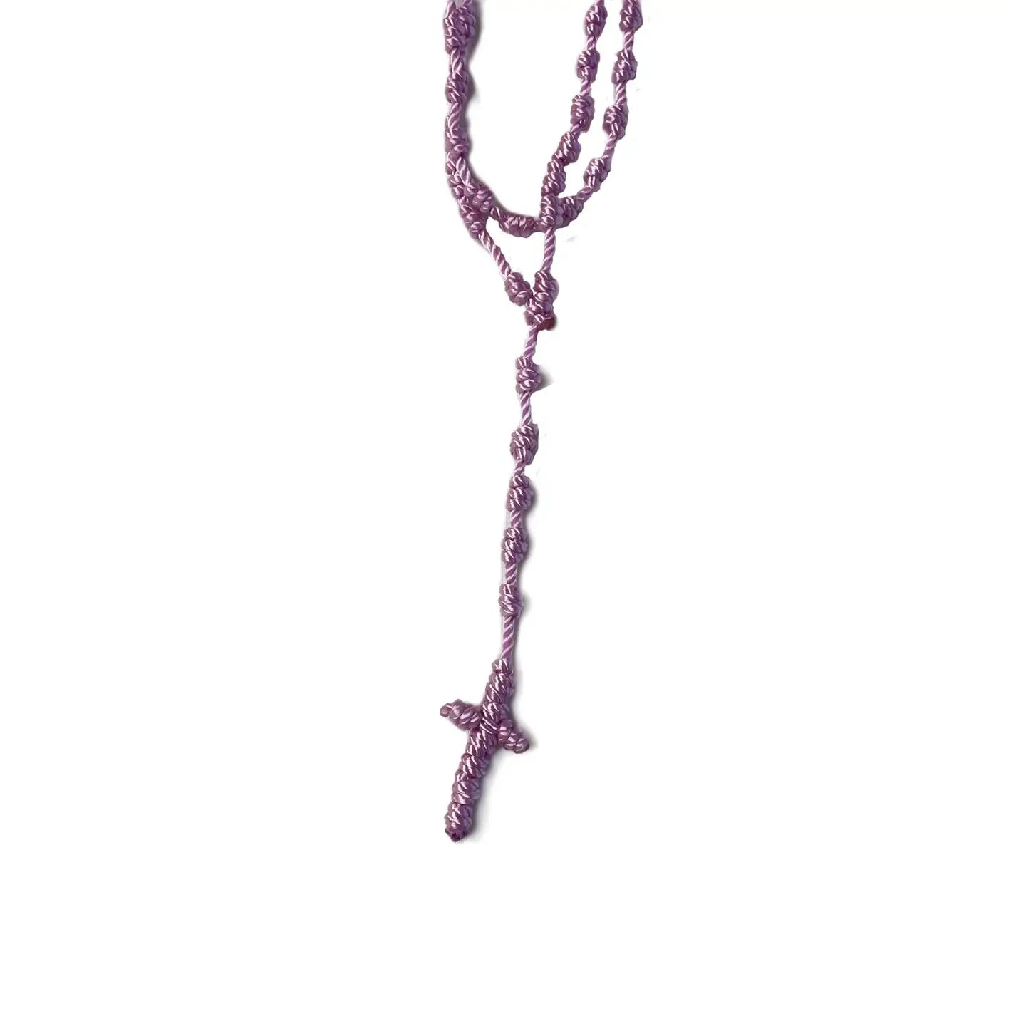 Rope Rosary   18" PINK