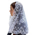 1/2 Moon Blessed Mary Veil - WHITE
