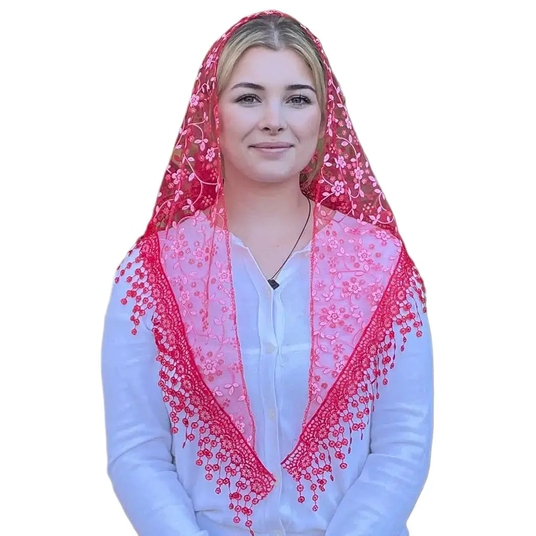 Cherry Blossom Veil - RED