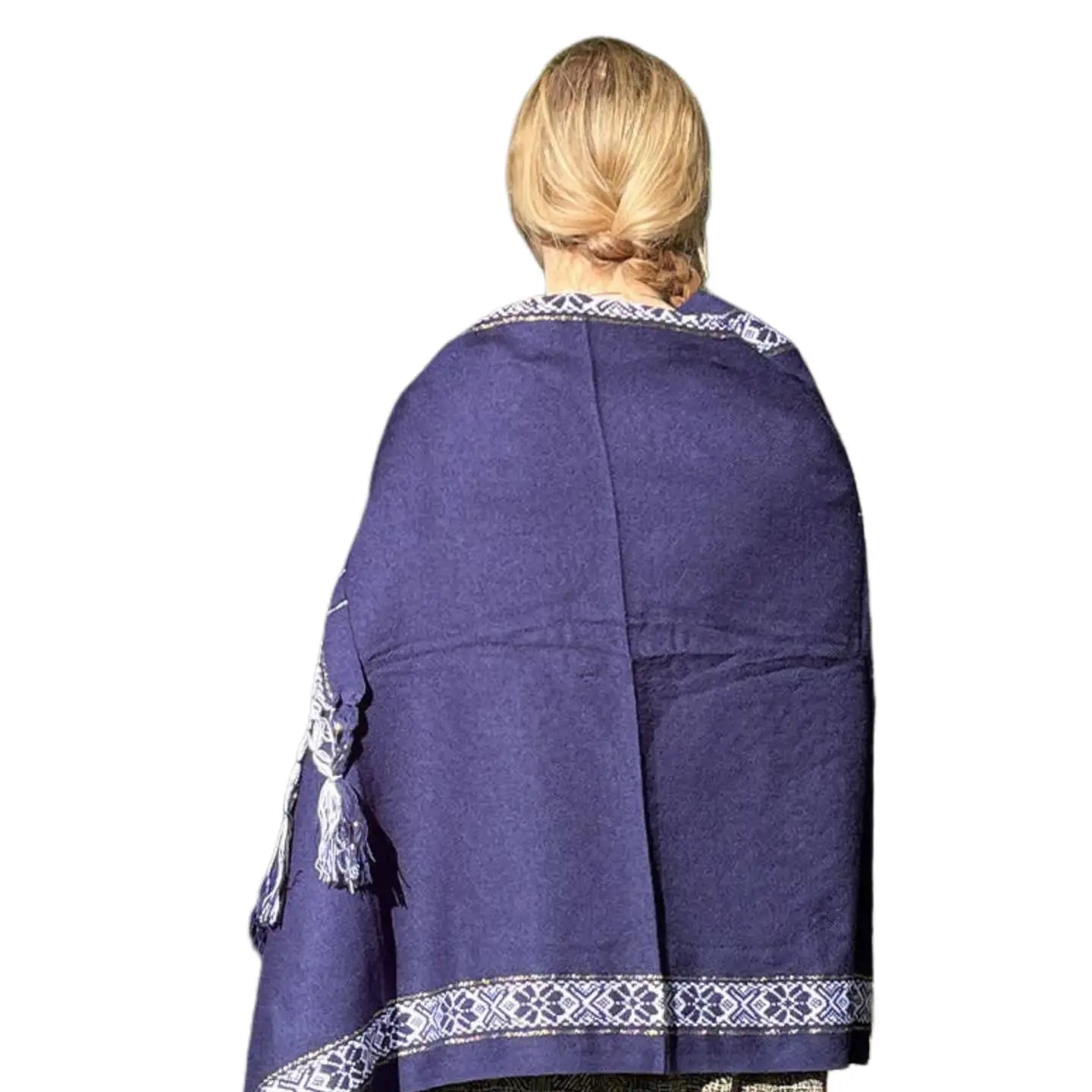 OLOG Fashionable Shawl - BLUE   80" x 30″