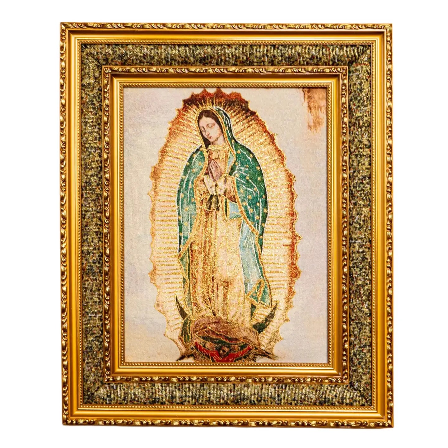 Our Lady of Guadalupe Double Padded Framed Image   21"