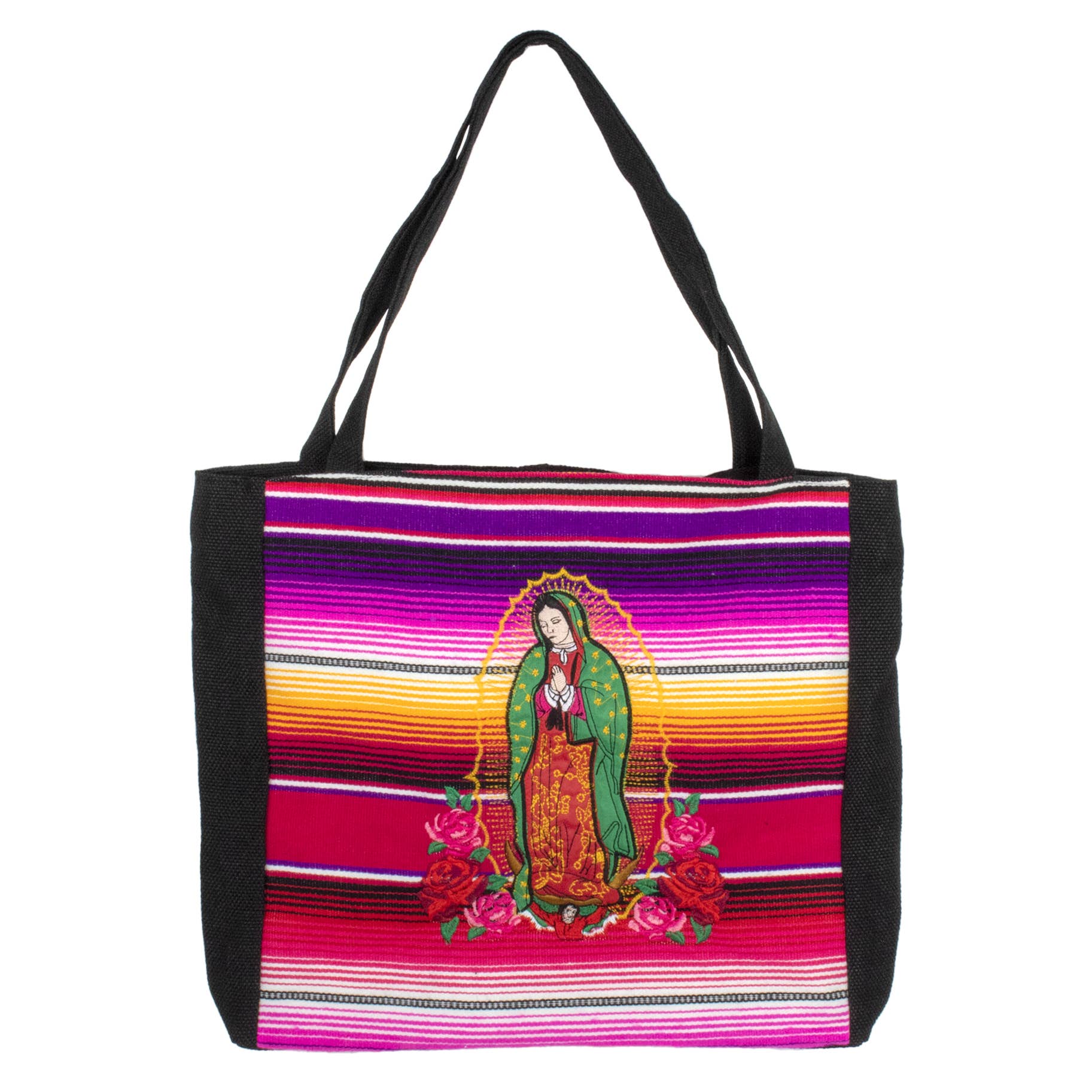 Our Lady of Guadalupe Artisanal Embroidered Purse   20" x 15"