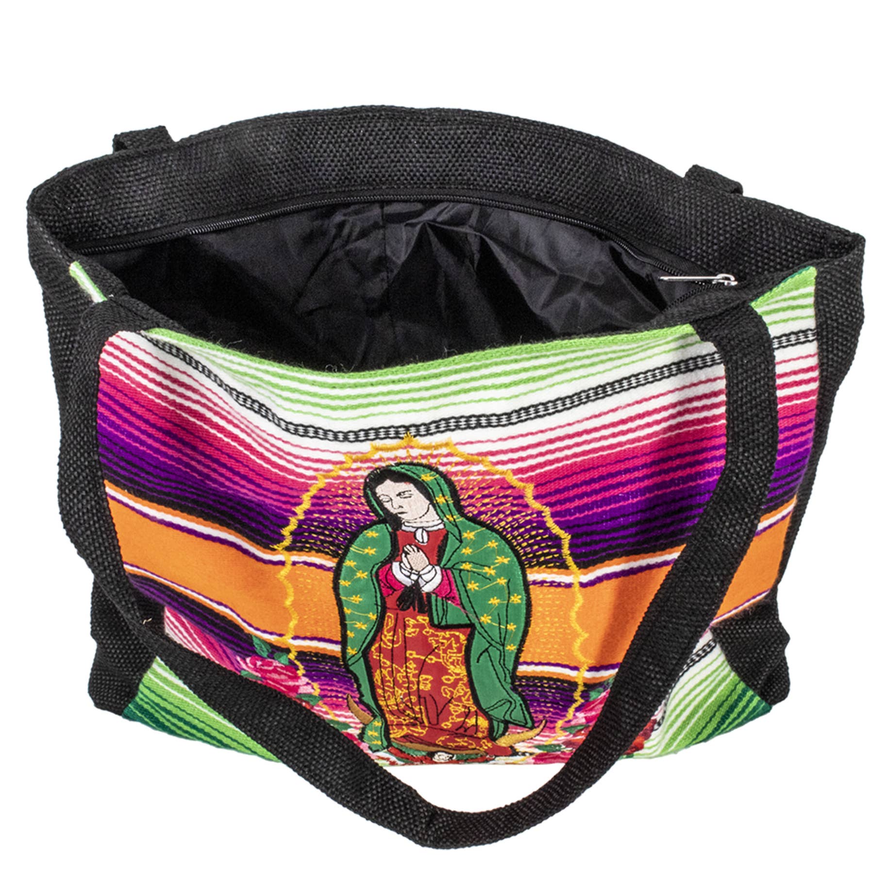 Our Lady of Guadalupe Artisanal Embroidered Purse   16" x 13"
