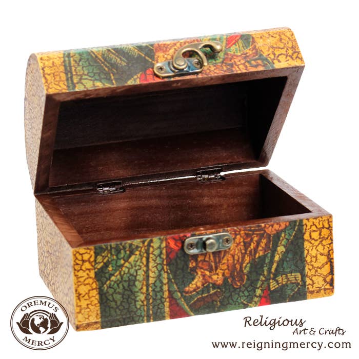 Our Lady of Perpetual Help Rosary Storage Box    6"