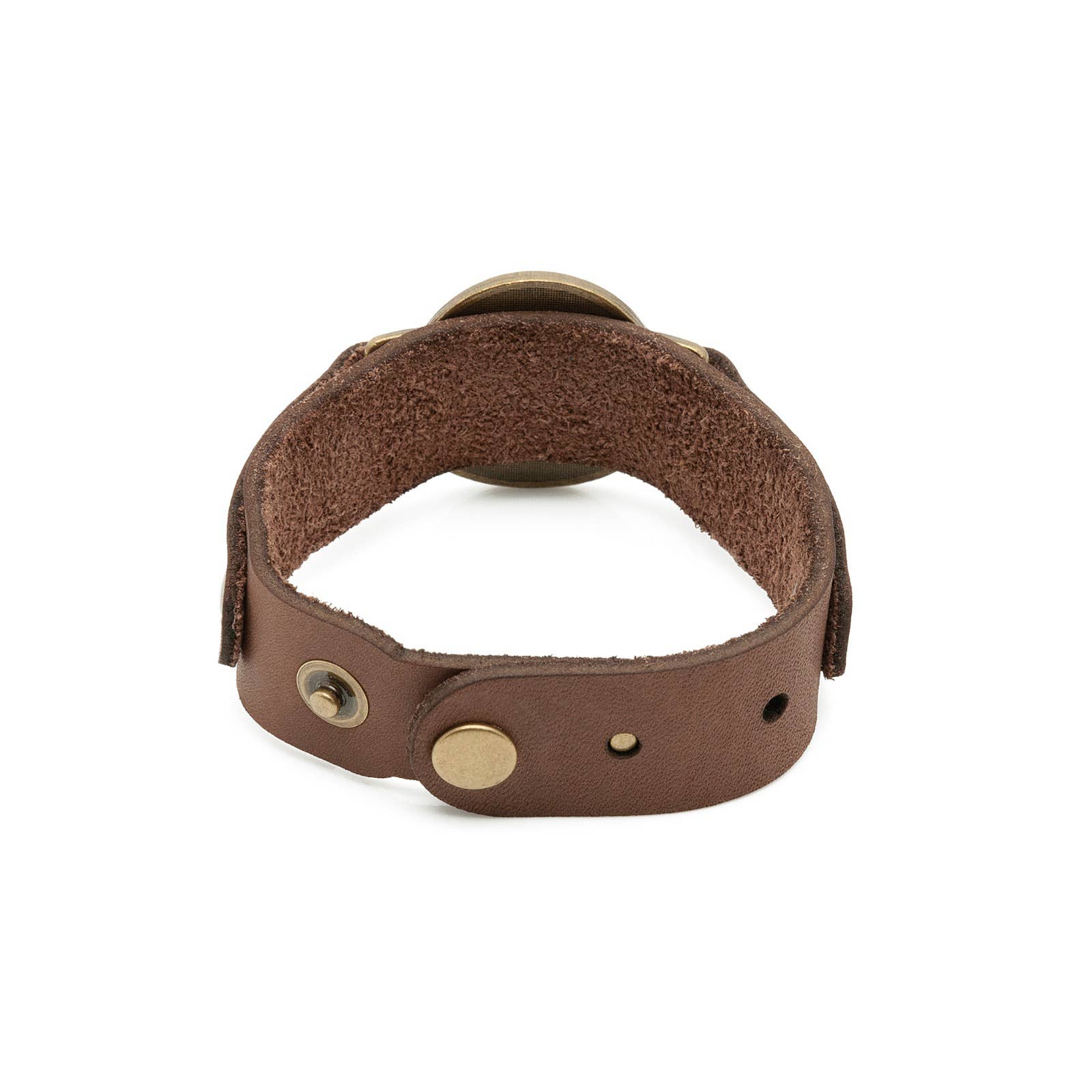 St. Benedict Leather Wristband    7"