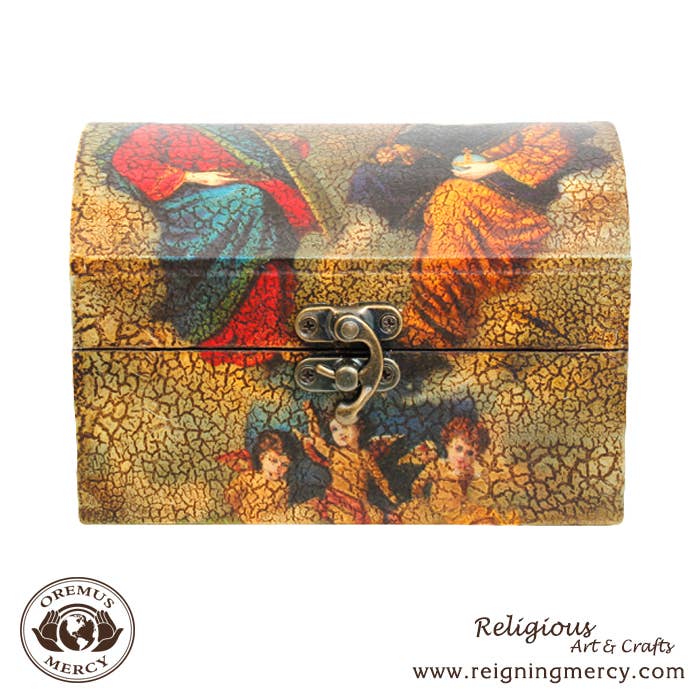 The Holy Trinity Rosary Storage Box    6"