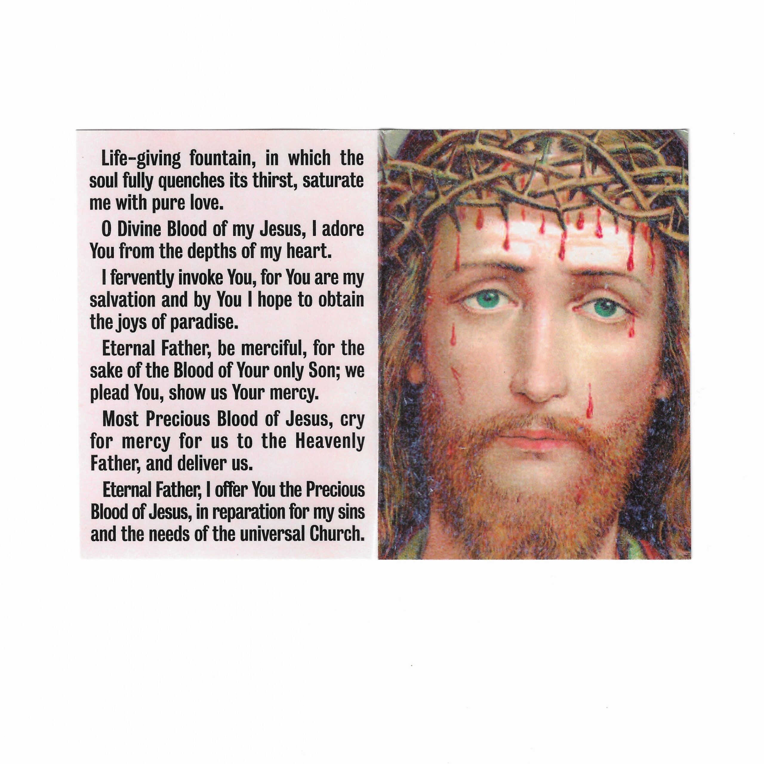 Invocations to The Precious Blood of Jesus Pamphlet   (25/pk)