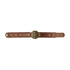 St. Benedict Leather Wristband    7"