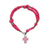 Child's Rosary Bracelet 8" - PINK
