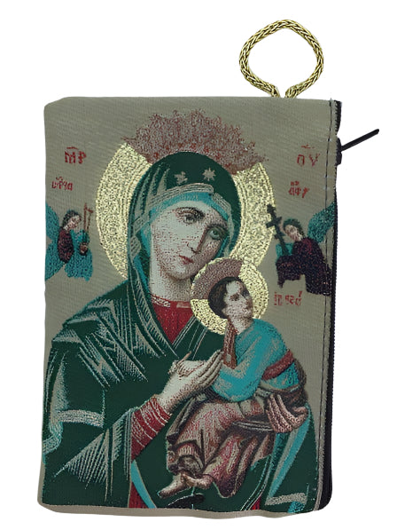 Our Lady of Perpetual Help MD Rosary Pouch    4" x 6"