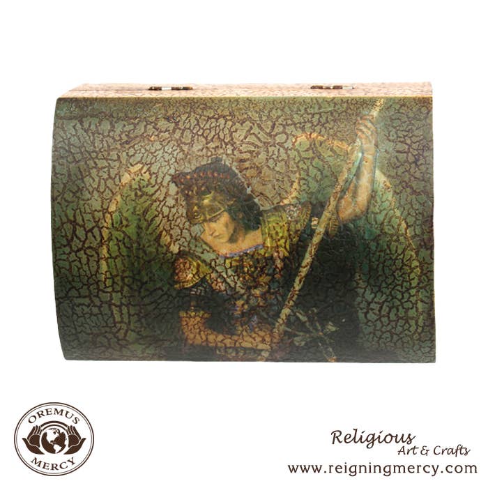 St. Raphael Rosary Storage Box    6"