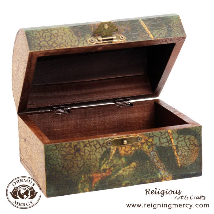 St. Raphael Rosary Storage Box    6"