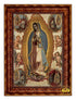 Virgen de Guadalupe con Estaciones Canvas    22"