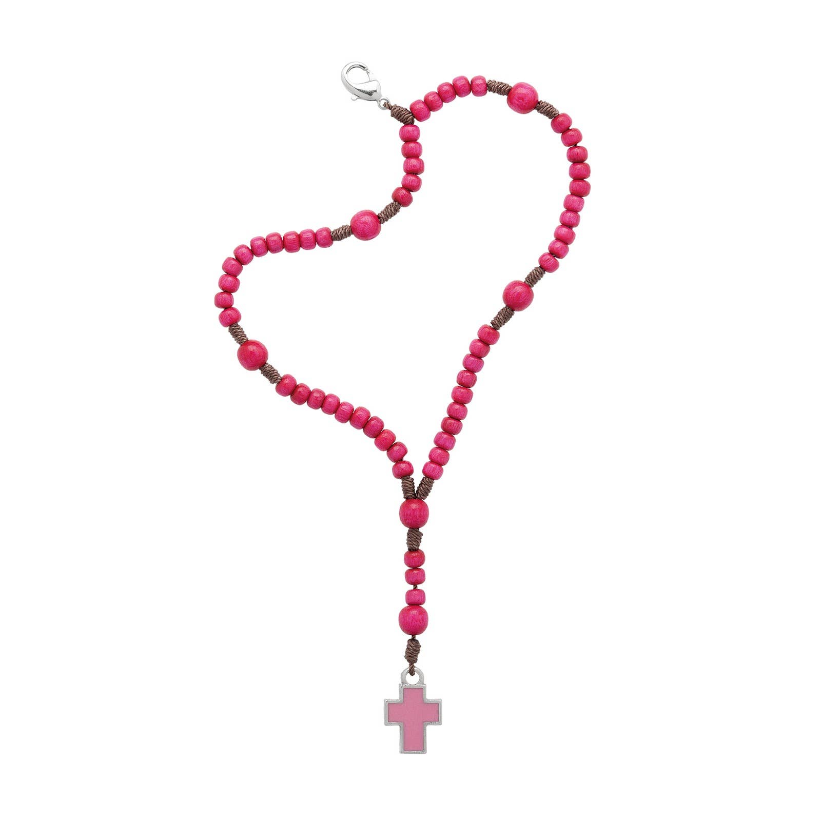 Child's Rosary Bracelet 8" - PINK