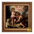Jesus and John The Baptist Framed Canvas   15.5"