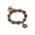St. Benedict Wooden Rosary Keychain    7”