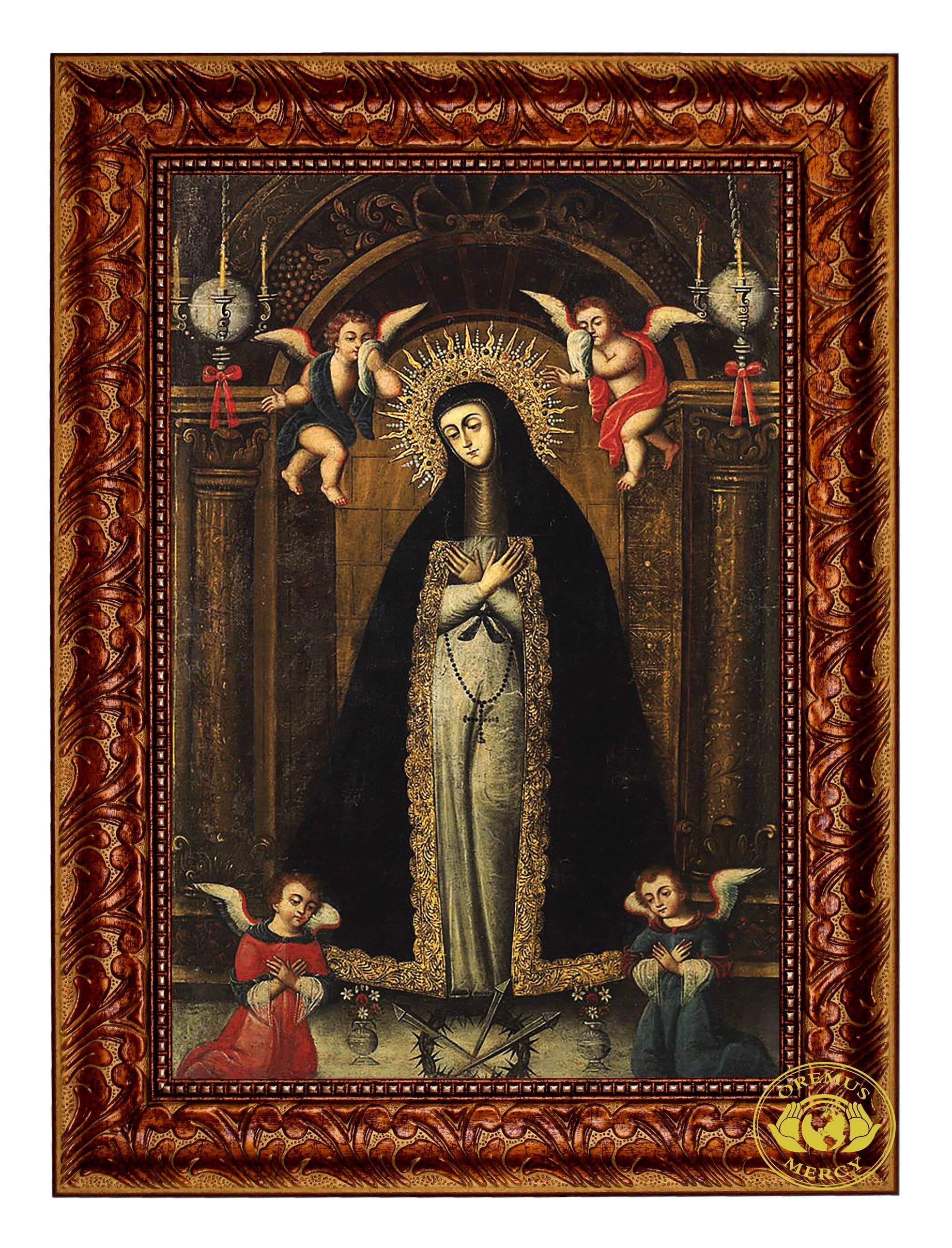 La Virgen de La Soledad Canvas   22"
