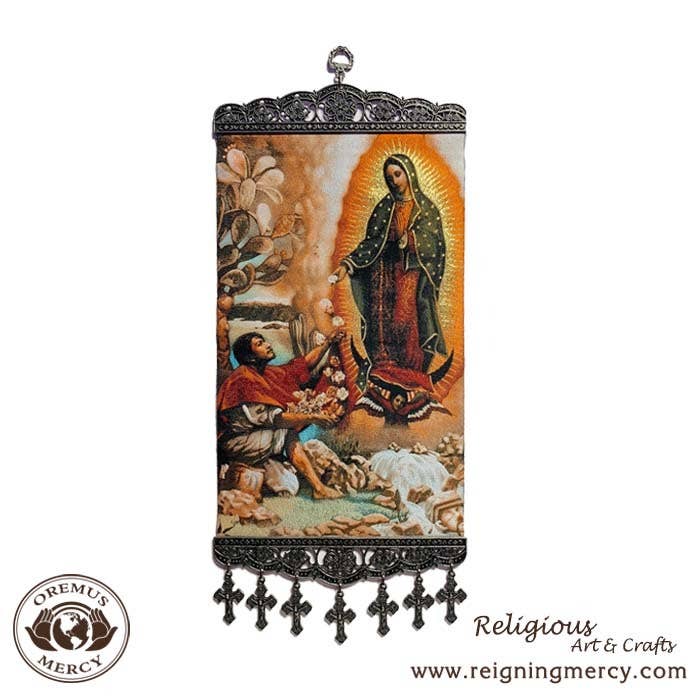 Our Lady of Guadalupe and St. Juan Diego Icon Wall Art   18"