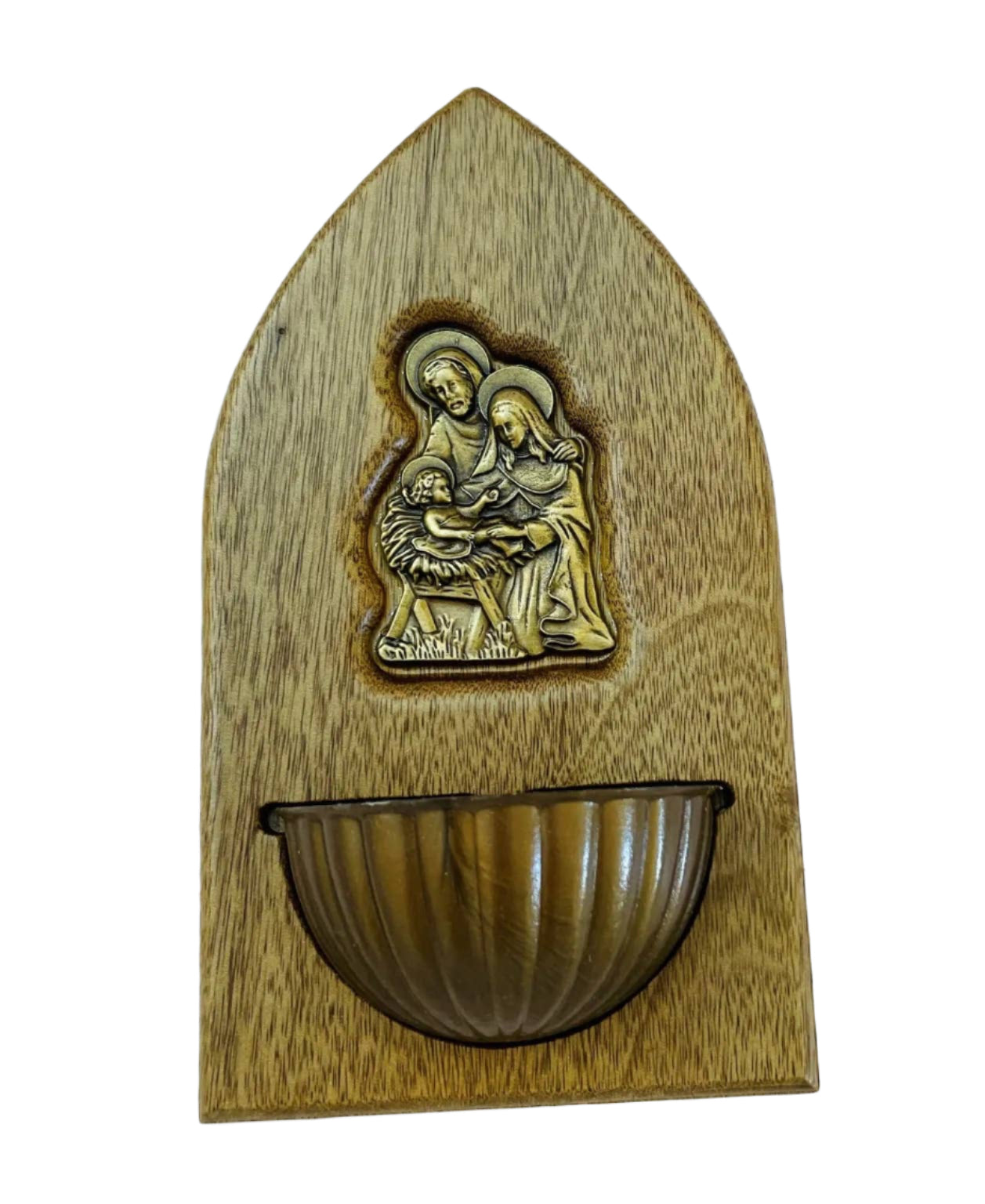 Holy Family Holy Water Font   7"