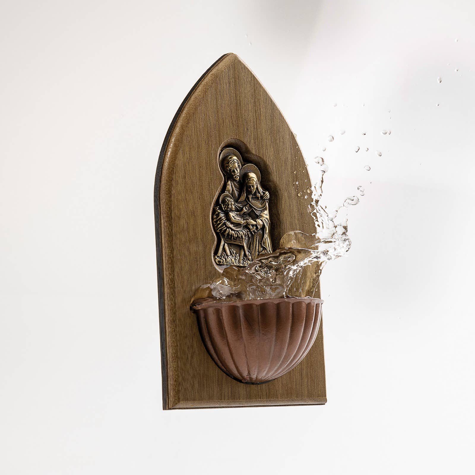 Holy Family Holy Water Font   7"