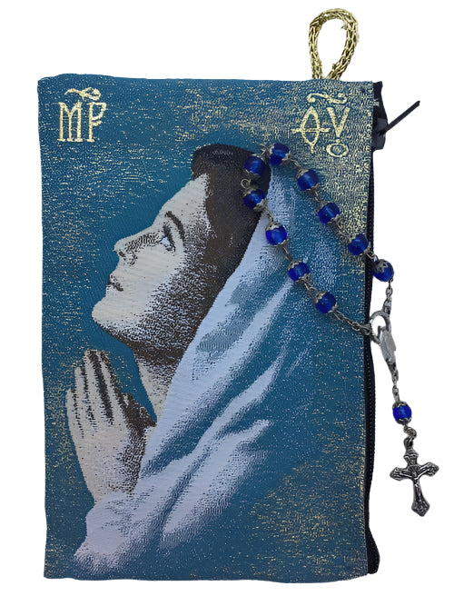 Blessed Virgin Mary Teen MD Rosary Pouch   4" x 6"